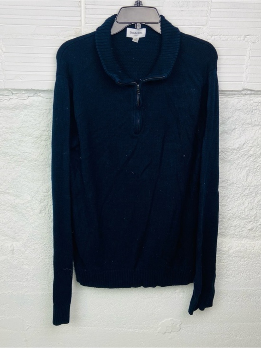 Goodfellow & Co Men's Navy Half-Zip Sweater size XL